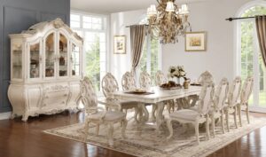 Golden Luxury Furniture Napoleon French Style Dining Table set