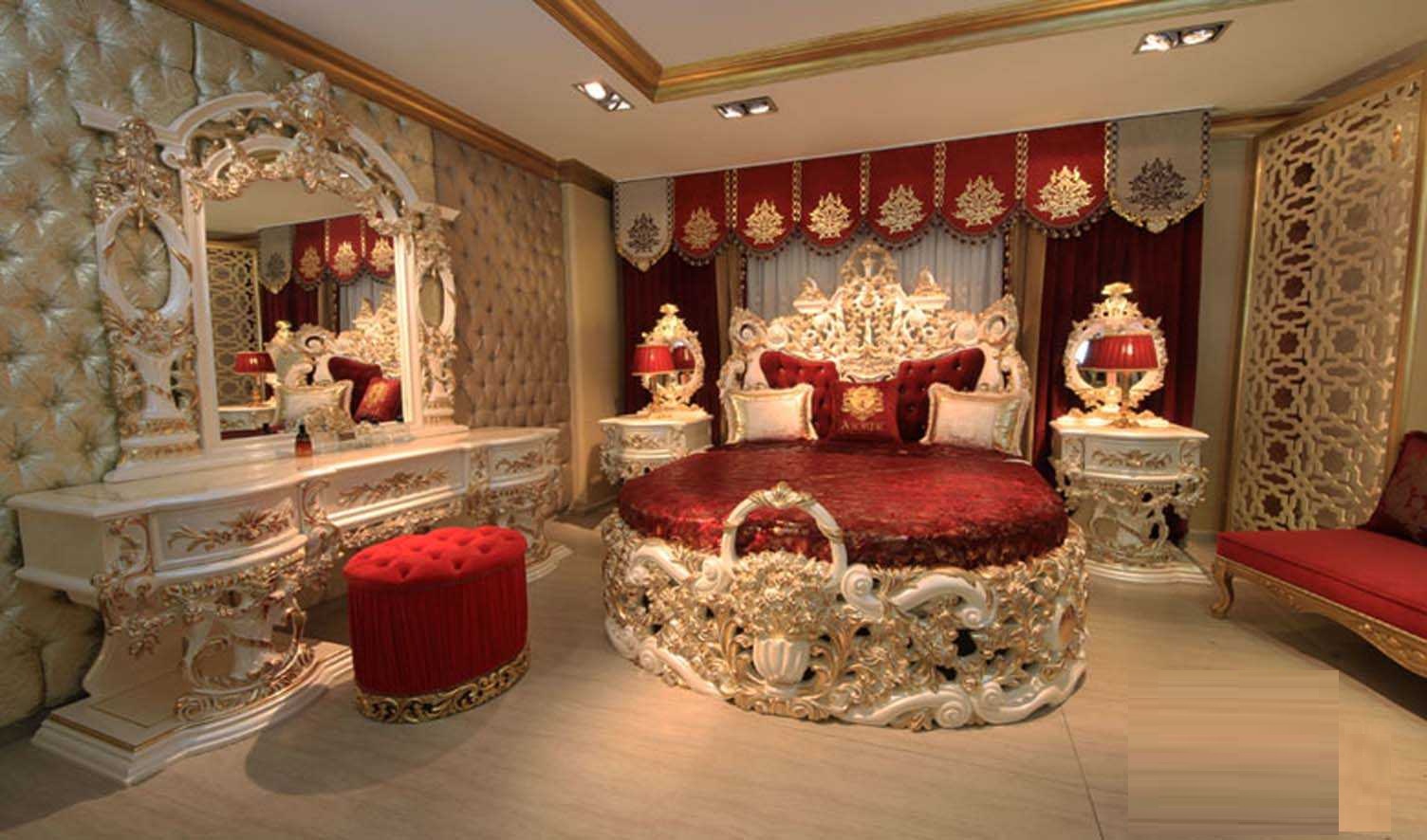 Golden Luxury Furniture Rania Handcrafted Luxury Bedroom Set