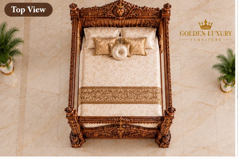 Wooden poster bed - Image 3