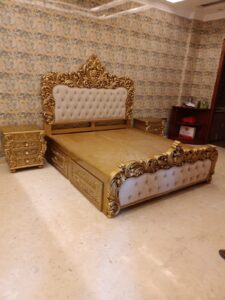 Wooden luxury bed