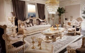 Luxury Premium Wooden Sofa Set